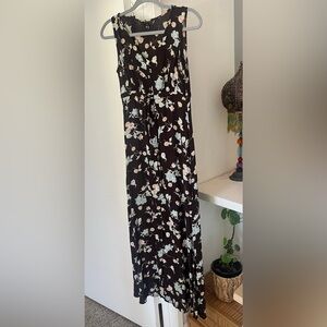 Vintage 90s Goddess Dress, Moonflower Prairie Florals, xs, Limited